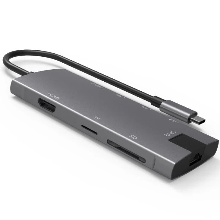 6 In 1 USB C Hub HDMI Adapter With Ethernet