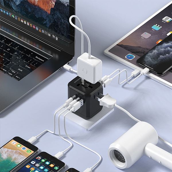 Dual 18W USB TYPE-C TYPE-A Universal Travel Charger