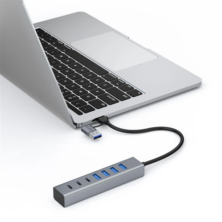 7Port USB 3.0 Super-Speed HUB With Power Supply