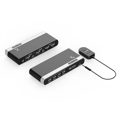 DP1.4 Dual Monitor KVM Switch With 4 USB 2.0