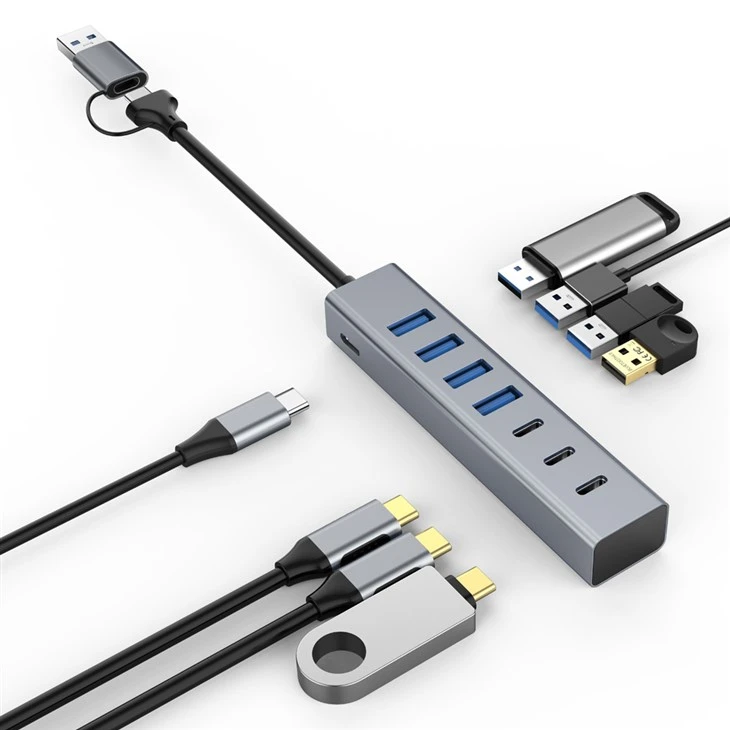USB3.2 Gen1(5Gbps) 3xUSB C And 4xUSB A