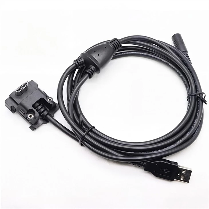 USBAM To DC5.5*2.1 Female And HDMI19P Male Elbow 2 m Black suppliers
